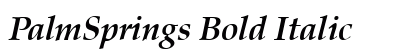 PalmSprings Bold Italic Preview