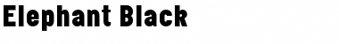 Elephant Black Font