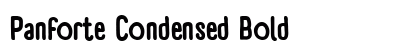 Panforte Condensed Bold Preview