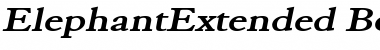 ElephantExtended BoldItalic Font