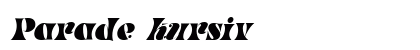 Parade kursiv Preview