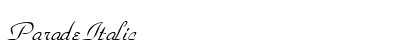 Parade Italic Preview