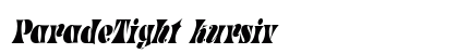 ParadeTight kursiv Preview