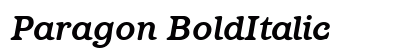 Paragon BoldItalic Preview