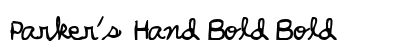 Parker's Hand Bold Bold preview