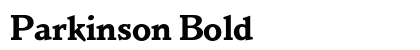 Parkinson Bold preview