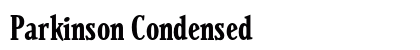 Parkinson Condensed Preview
