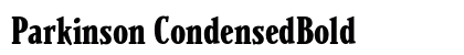 Parkinson CondensedBold Preview