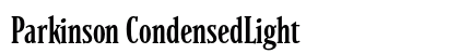 Parkinson CondensedLight Preview