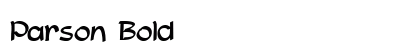 Parson Bold preview