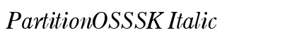 PartitionOSSSK Italic Preview