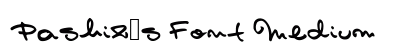 Pashiz&#65535;s Font Medium preview