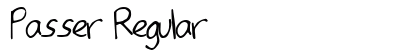 Passer Regular preview