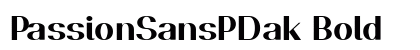 PassionSansPDak Bold preview