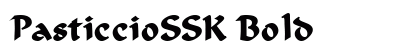 PasticcioSSK Bold preview
