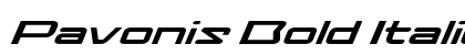 Pavonis Bold Italic Preview