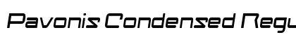 Pavonis Condensed Regular Preview