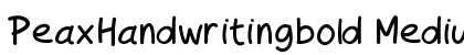 PeaxHandwritingbold Medium preview