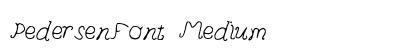 PedersenFont Medium preview