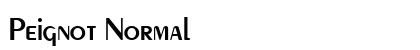 Peignot Normal Preview