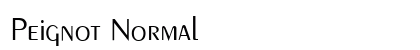 Peignot Normal Preview