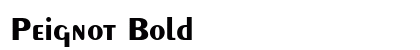 Peignot Bold preview