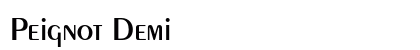 Peignot Demi Preview