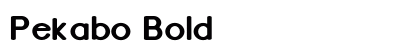 Pekabo Bold preview