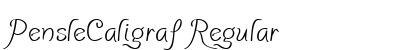 PensleCaligraf Regular Preview