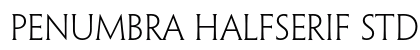 Penumbra HalfSerif Std Light Preview