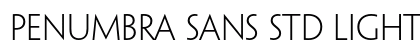 Penumbra Sans Std Light Preview