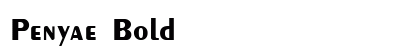Penyae Bold preview