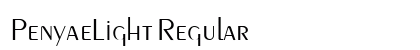 PenyaeLight Regular preview