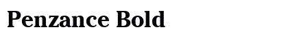 Penzance Bold preview