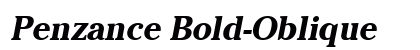 Penzance Bold-Oblique Preview