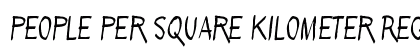 People per square kilometer Regular preview