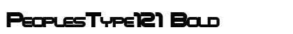 PeoplesType121 Bold preview