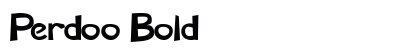 Perdoo Bold preview