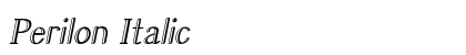 Perilon Italic Preview