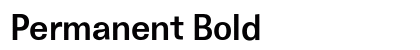 Permanent Bold preview