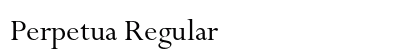 Perpetua Regular Preview
