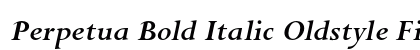 Perpetua Bold Italic Oldstyle Figures preview