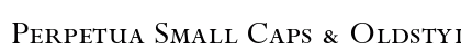 Perpetua Small Caps & Oldstyle Figures Preview