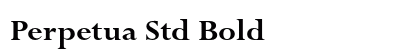 Perpetua Std Bold preview
