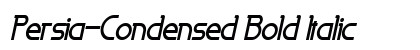 Persia-Condensed Bold Italic Preview