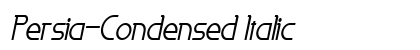 Persia-Condensed Italic Preview