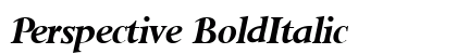 Perspective BoldItalic Preview