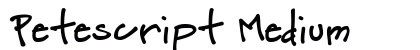 Petescript Medium preview