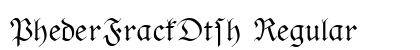 PhederFrackDtsh Regular preview