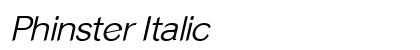 Phinster Italic Preview